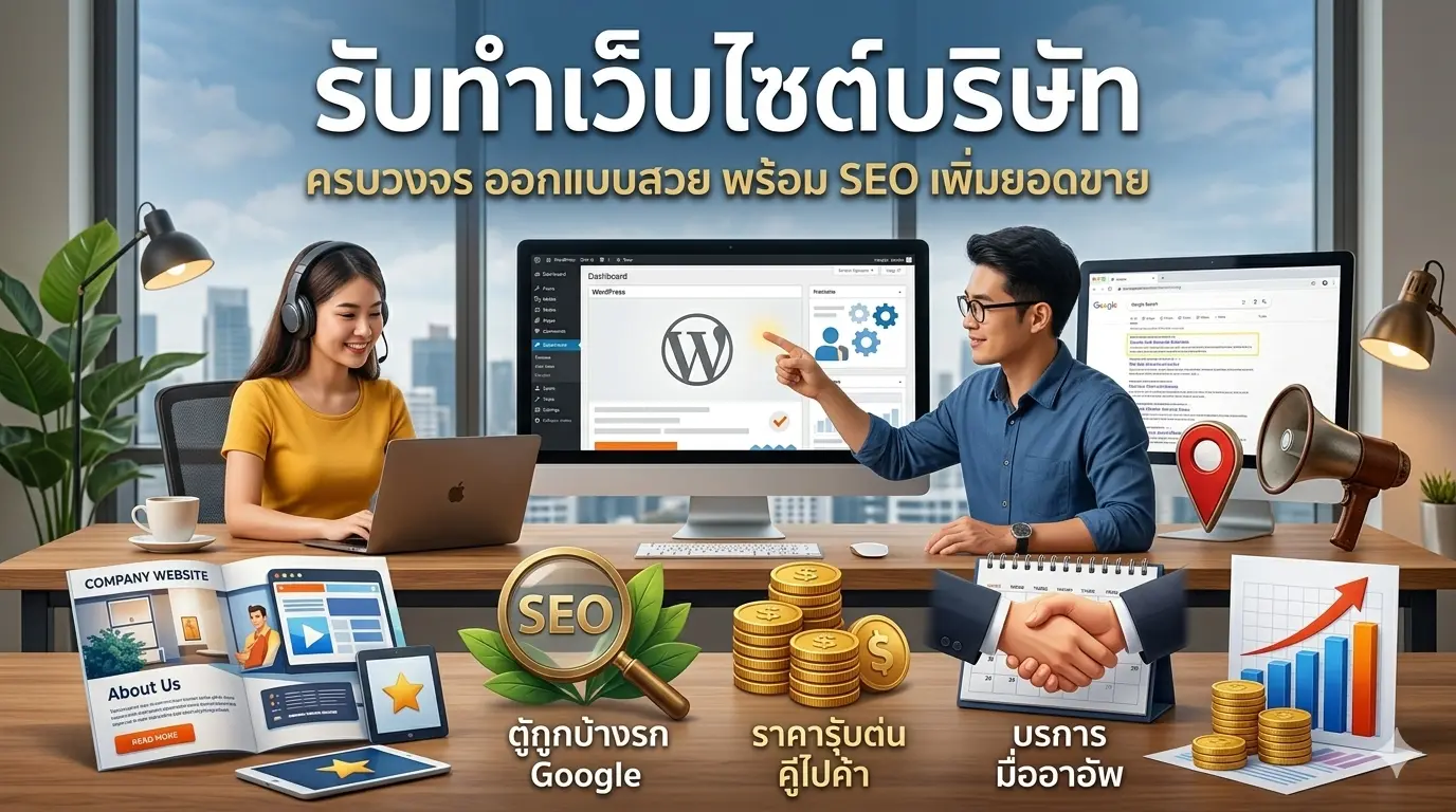 รับทำเว็บไซต์บริษัท